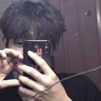 微信帅气男生灰白头像背影(7)