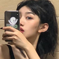 qq头像真人女生暗黑系(16)