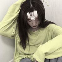 插画短发头像女生头像