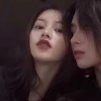 杯中女孩情侣头像(8)