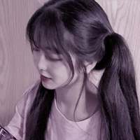 女生侧影打伞的头像(5)