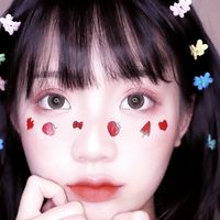 侧脸戴耳机女生头像(17)