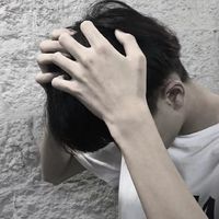 关于丧的头像黑白男生(11)