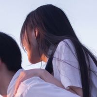 复古黑白情侣头像背影头像