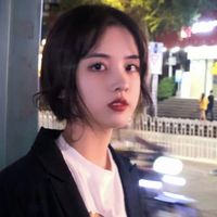 头像萌萌哒女生侧面(3)