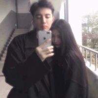 穿衬衫男女情侣头像(13)