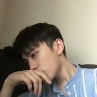 男生掐自己下巴的头像(2)