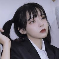qq头像女生背景黑色(16)