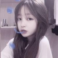戴眼镜的清新头像女生(17)