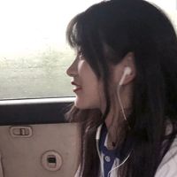 侧脸戴耳机女生头像(20)
