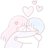 粉兔子情侣头像(14)