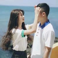 qq情侣黑白头像背影一对两张(18)