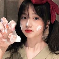 靠在墙上的女生头像