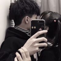 情侣黑白侧脸头像(20)