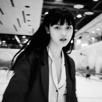 原宿黑白头像女生(19)