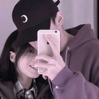 情侣彩色铅笔画头像(2)