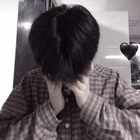 黑白头像男生  伤感侧脸(18)