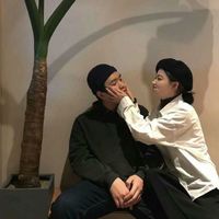 百合情侣头像高清