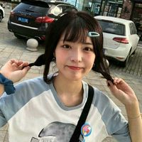 微信头像女唯美侧脸微笑(4)