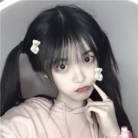 女生白色头发侧面头像(6)