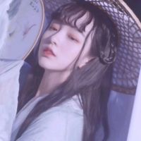 孤独女生简单头像黑白(19)