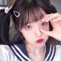 古风红系真人头像女生(5)
