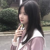 蓝色衣服美女微信头像图片(11)