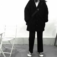 女生画画的水彩画头像(14)