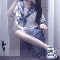 qq女生头像校服控背影(17)