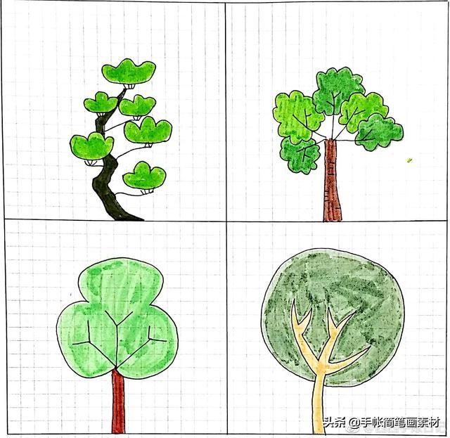 小树的简笔画简单又漂亮（小树简笔画简单易学）(5)